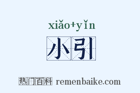 小引是什么意思的图片